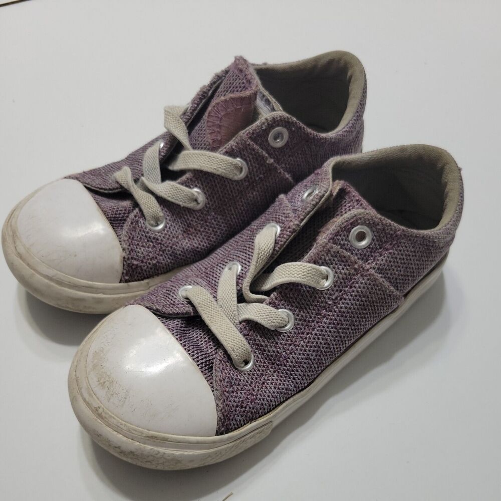 Converse Shoes Little Girls 10 Purple Chuck Taylor Star All‎ Star Sneakers Lace